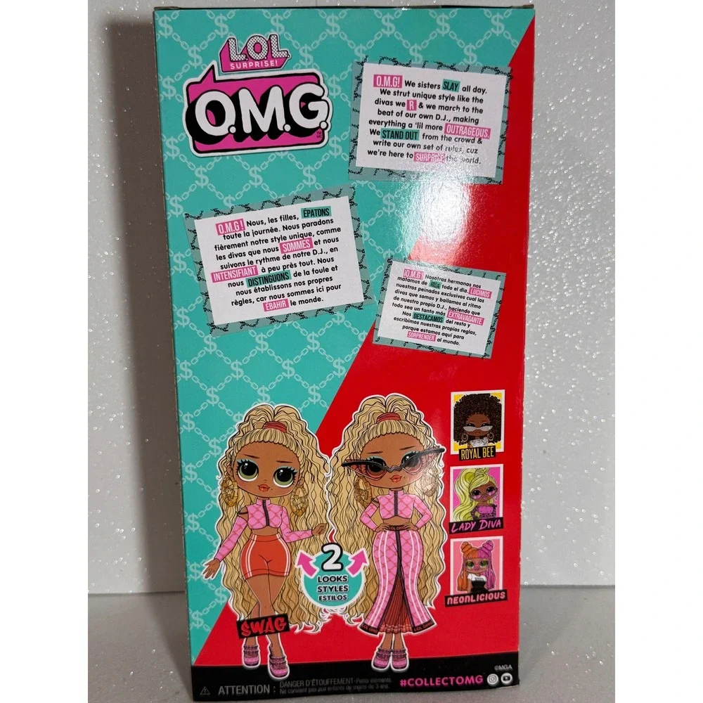 LOL Surprise OMG Swag Fashion Doll with 2 Looks and Accessories 591573